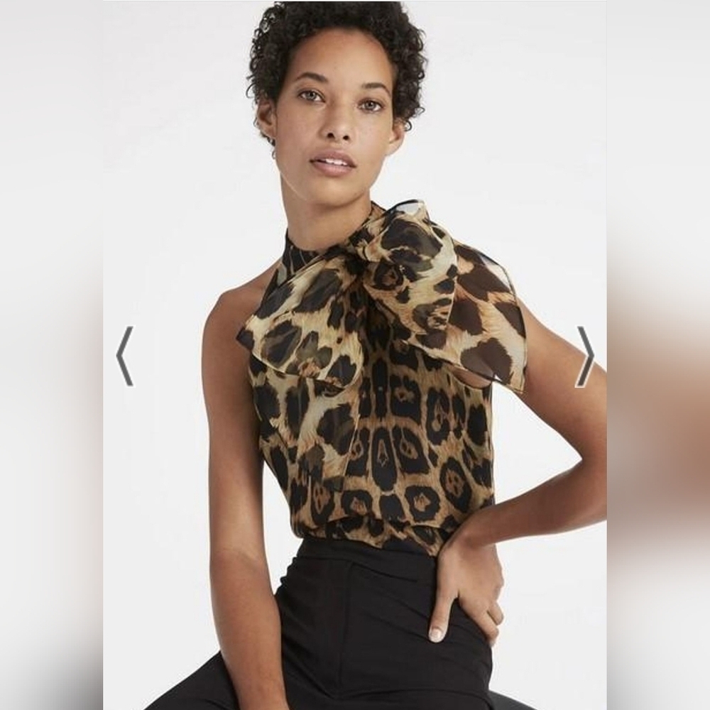 Bergdorf Goodman x Milly gwyneth bow halter top Size 4 - Picture 4 of 4